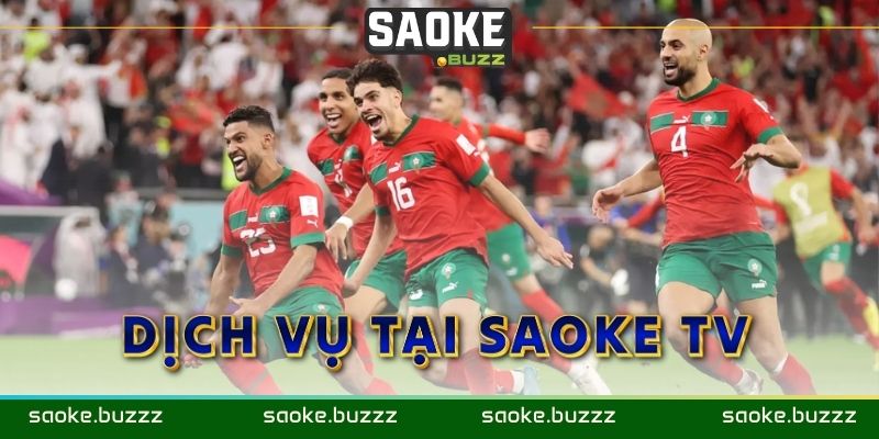 Các dịch vụ bóng đá chất lượng tại Saoke TV